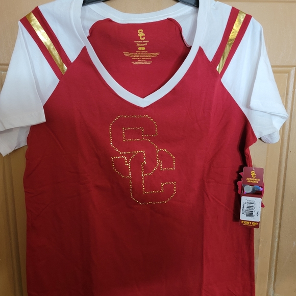 USC TROJANS QUALITY WOMENS POPULAR DESIGN SHIRT - Picture 1 of 5
